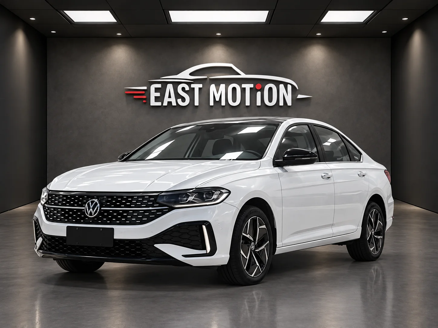 Белый Volkswagen в шоуруме EAST MOTION.png