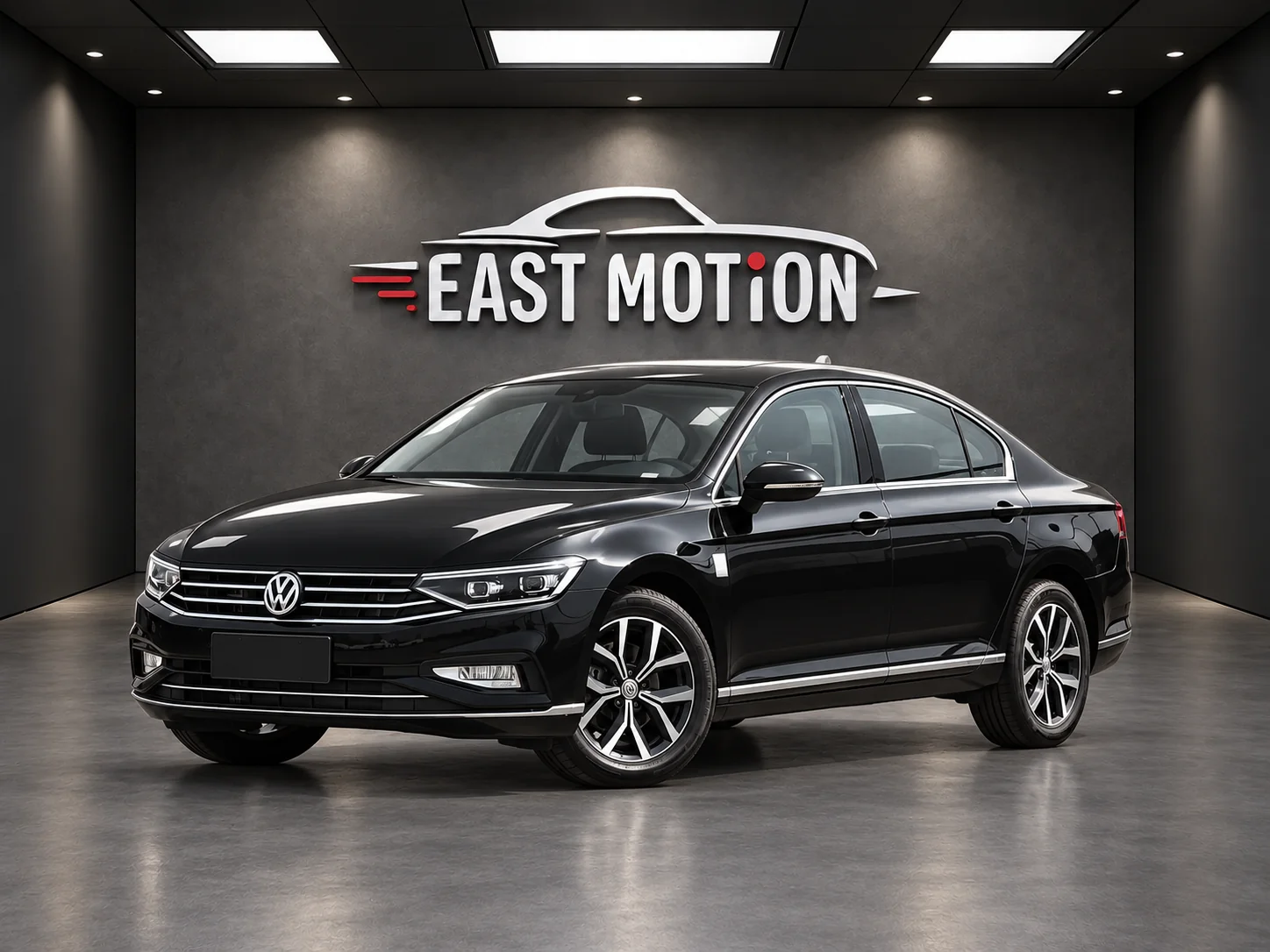 Чёрный Volkswagen в шоуруме EAST MOTION.png