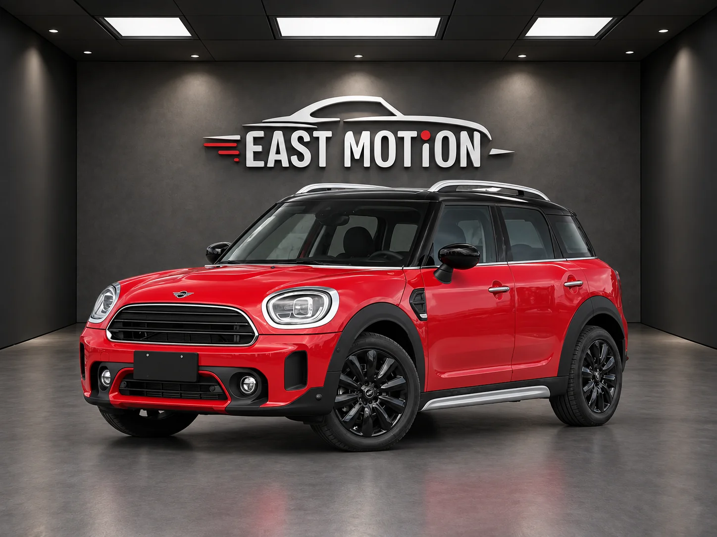 Красный MINI Countryman в шоуруме.png